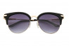 Kristian Olsen Sonnenbrille graue Gläser, Rahmen gold, schwarz