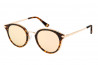 Kristian Olsen Sonnenbrille braune Gläser, Rahmen braun, gold, Horn-Optik